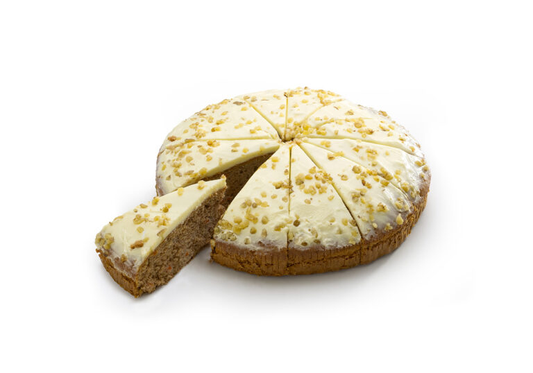 TARTA ZANAHORIA 1,380 KG. (12 PORCIONES)