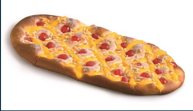 COCA BRIOCHE CON CREMA Y CEREZAS 700 GR.